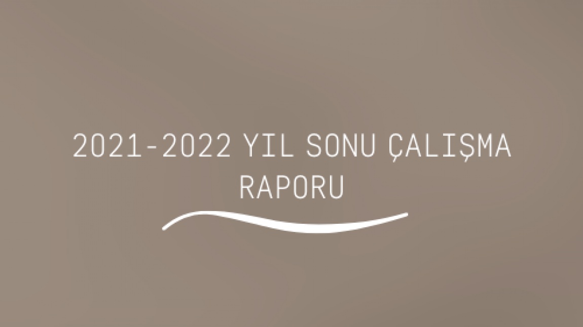2021-2022 EĞİTİM ÖĞRETİM YILI YIL SONU ÇALIŞMA RAPORU