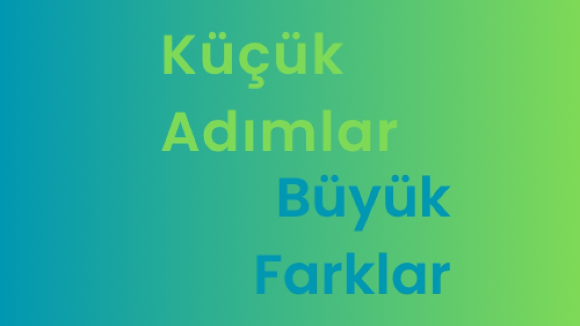 KÜÇÜK ADIMLAR BÜYÜK FARKLAR PROJEMİZ DÖNEM SONU ETKİNLİĞİ GERÇEKLEŞTİRİLDİ